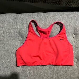 Hot pink Nike sports bra size l